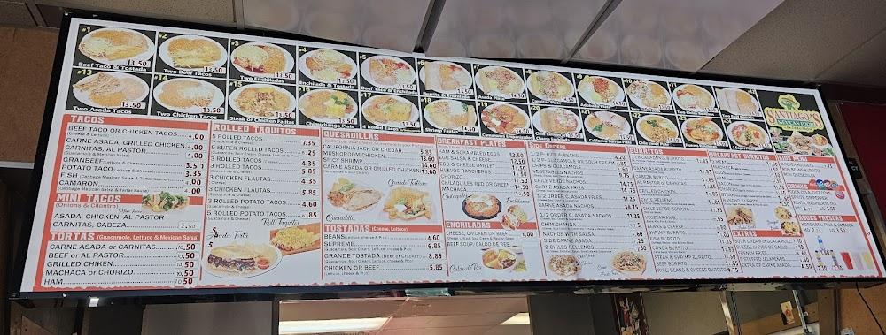 Santiago's Mexican Food Coachella Menu image 2